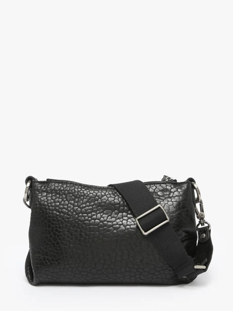 Cross Body Tas Vintage Leder Mila louise Zwart vintage 3864E ander zicht 3